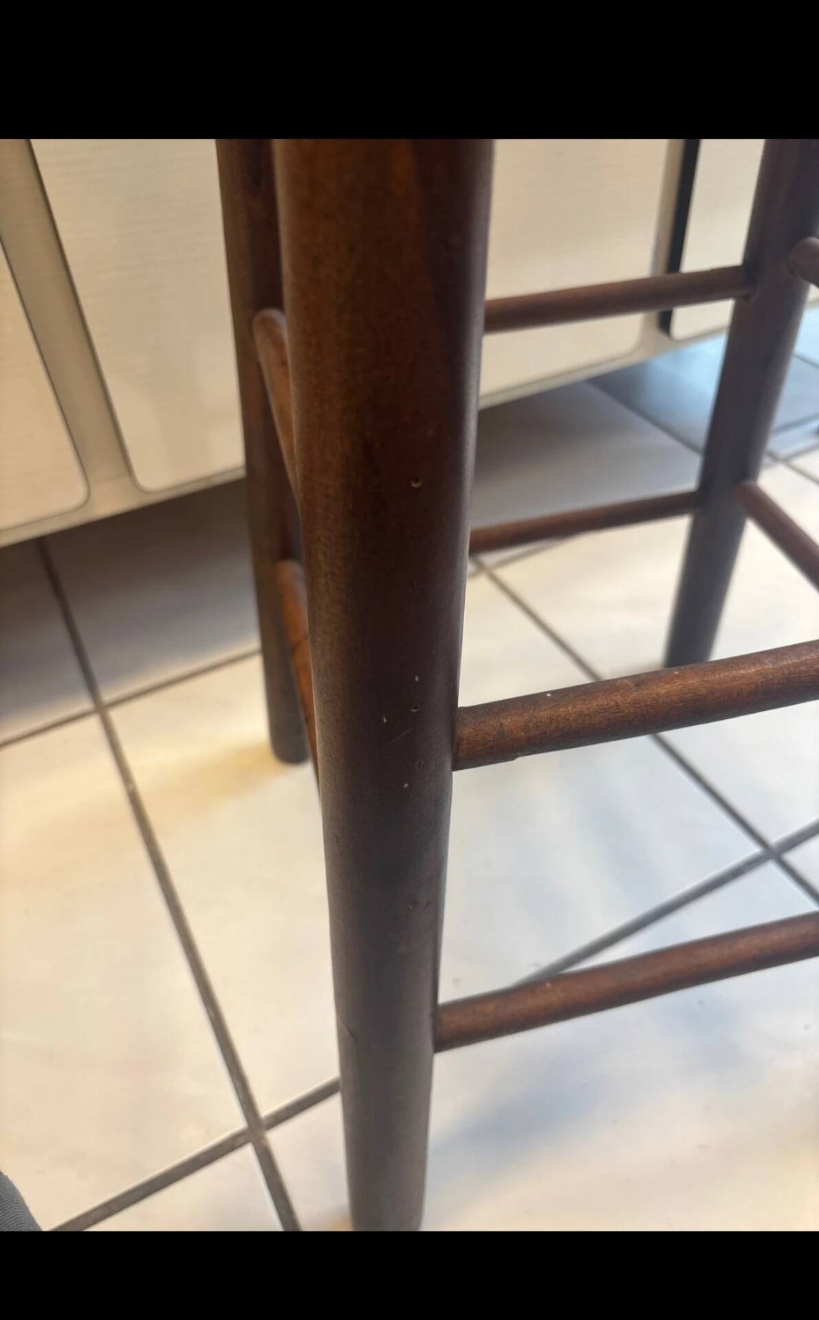 Old large stool