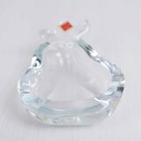 Empty crystal pear pocket ashtray