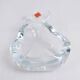 Empty crystal pear pocket ashtray