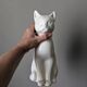 Chat en céramique sculpture artisanale