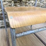Remploy English industrial sled chairs from the 50s and 60s