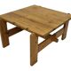 Vintage coffee table pinewood minimalist 1970s design