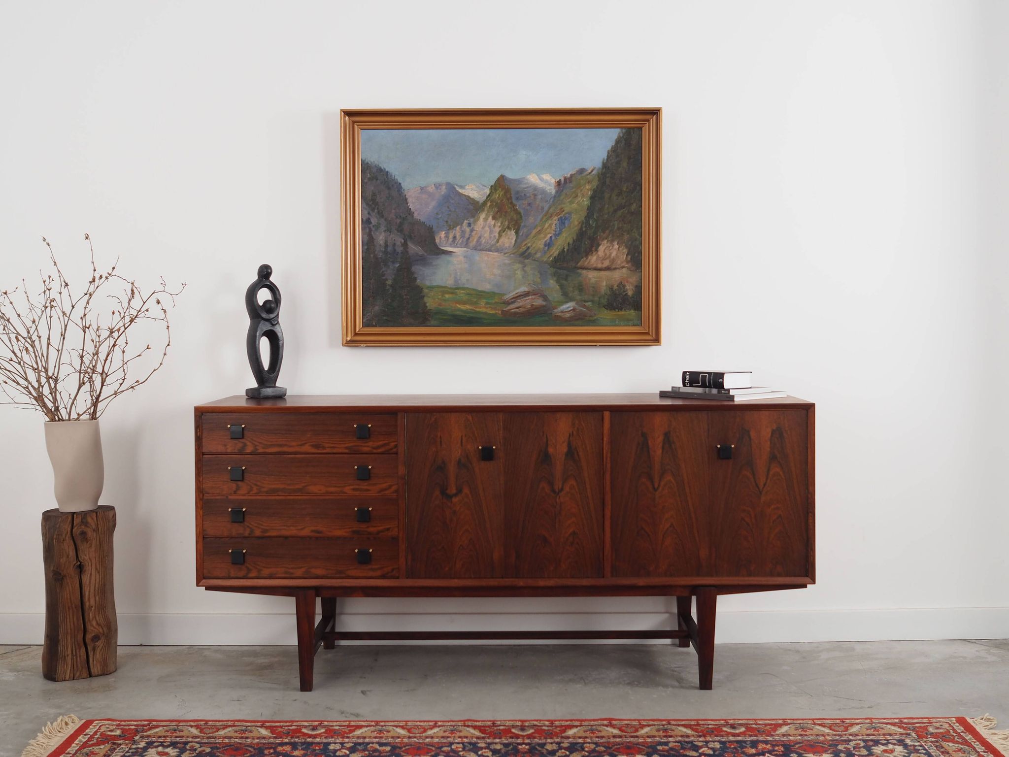 Painting "The River in the Mountains”, Scandinavian design, 1970s
