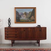 Painting "The River in the Mountains”, Scandinavian design, 1970s