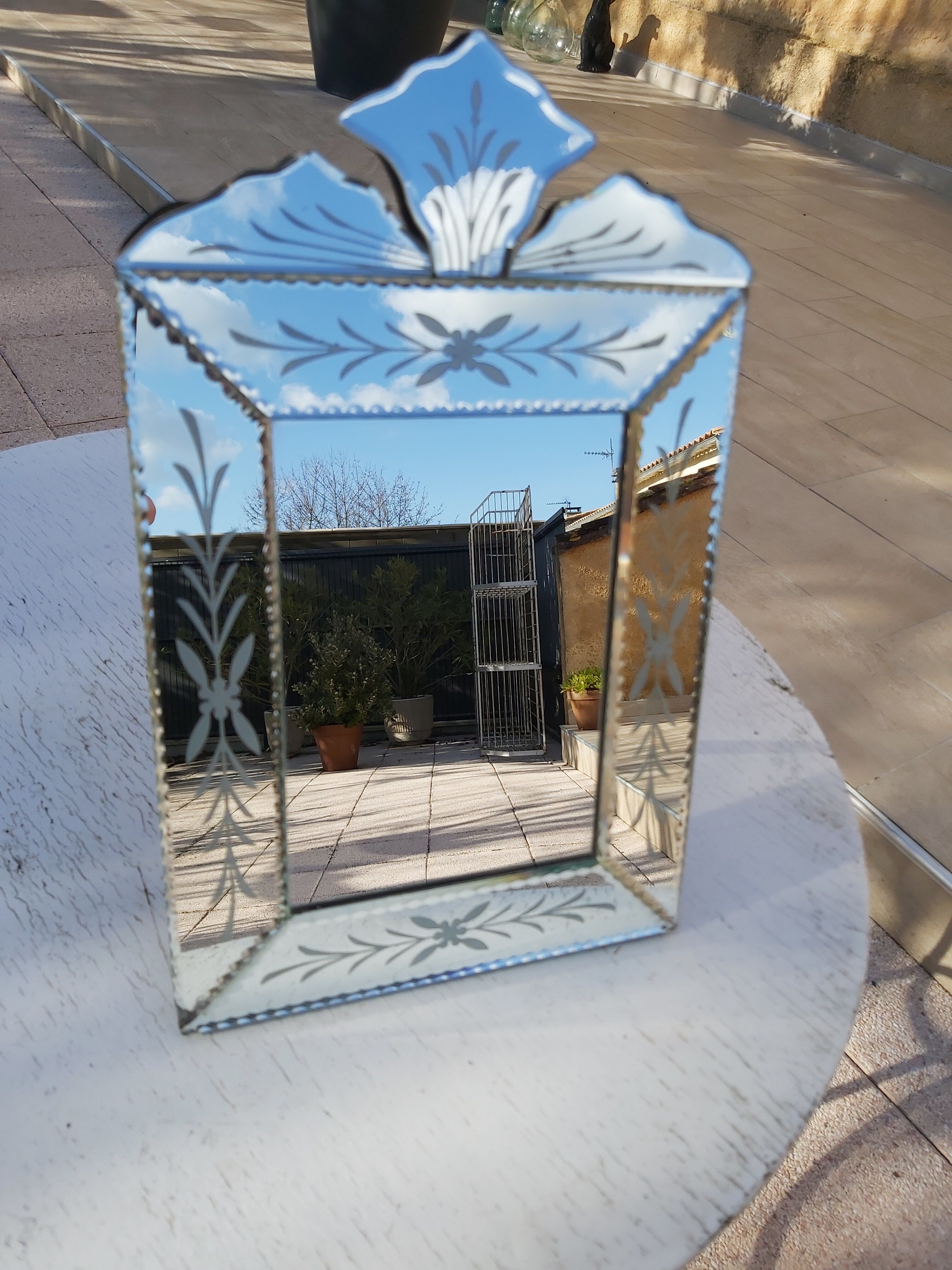 Venetian table mirror - 31x19cm