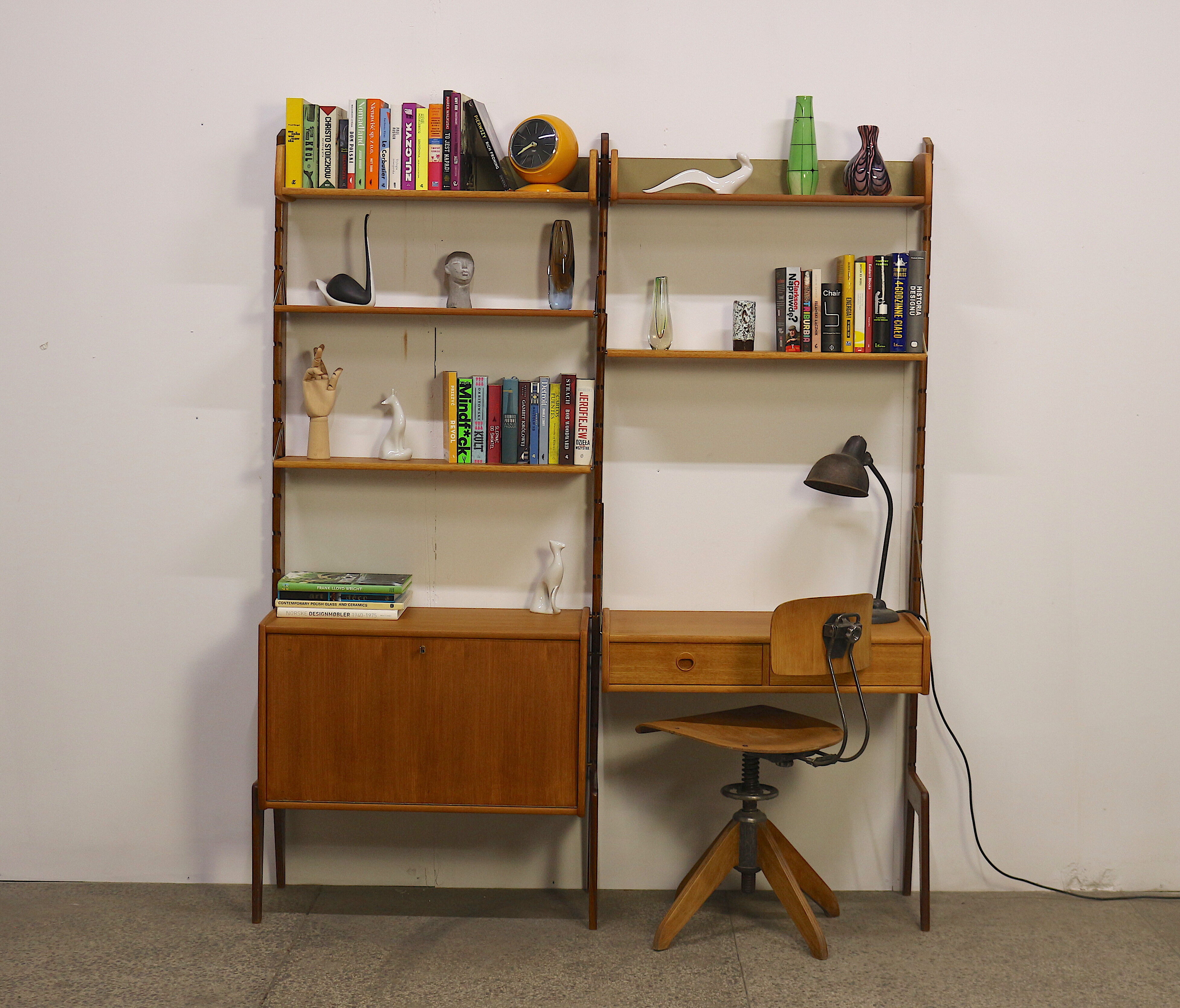 Free Standing Wall Unit by John Texmon, 1960's Norway