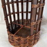Vintage rattan bar basket
