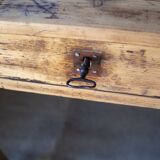 Small vintage desk made of solid wood.