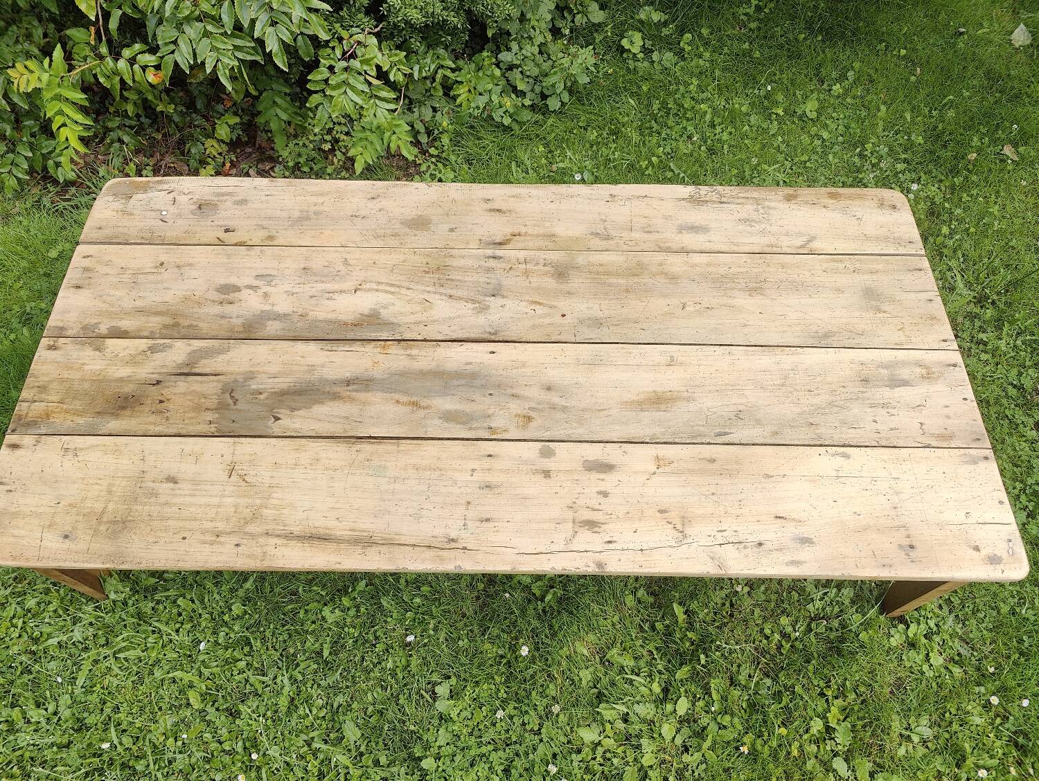 Very large old coffee table