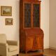 Victorian antique trumeau, various woods, England 19th century.