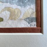 Beach and cliffs in Veules les roses in Normandy, impressionist landscape