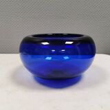 Blue PROVENCE bowl designed by Per Lütken for Holmegaard Glassworks 1955 Denmark