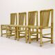 Bamboo dining chairs in tropicalist style 1970