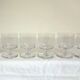 Set of 6 vintage cut crystal aperitif glasses