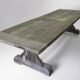 Grande table à manger en chêne massif récupéré, 280 × 100 × 75 cm