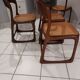Suite of 4 chairs Baumann model sleigh vintage canning 1970