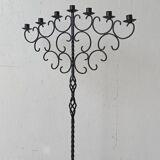 Large metal candlestick.