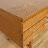 Mid-century modern oak desk from Eigil Petersens Møbelfabrik, Denmark, 1970s