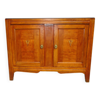 Buffet Art Déco, chêne clair et noir
