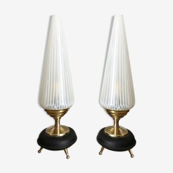 Pair of 1960 Italian tripod lamps