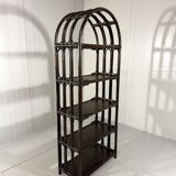 Large dark rattan rack display 1970’s