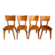 4 chaises de bistrot Monobloc Luterma