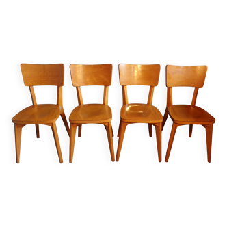 4 Luterma Monobloc bistro chairs