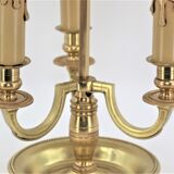 golden massive bronze bouillotte lamp