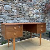 Bureau vintage en bois 60's