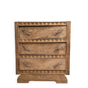Art Deco oak commode (renovated)