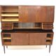 Scandinavian enfilade in walnut, Sweden, 1960