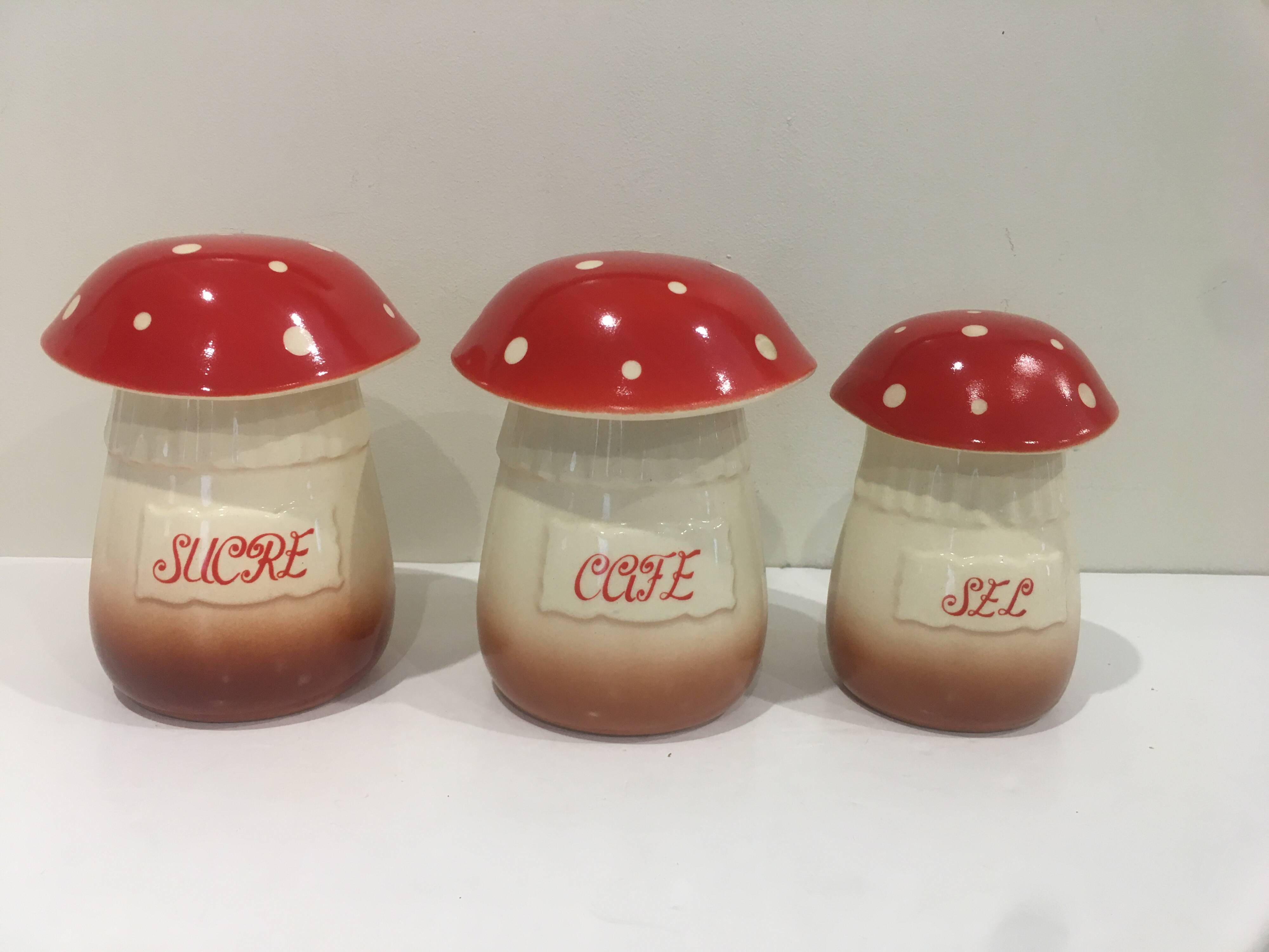 Mushroom spice jars