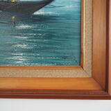 Painting „The Night Fishing”, Scandinavian design, 1970s