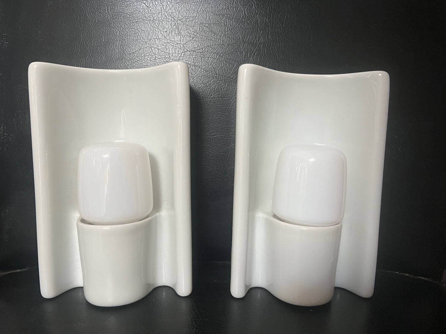 Pair of vintage 50/60 wall lights by Wilhelm Wagenfeld for Lindner Leutchen
