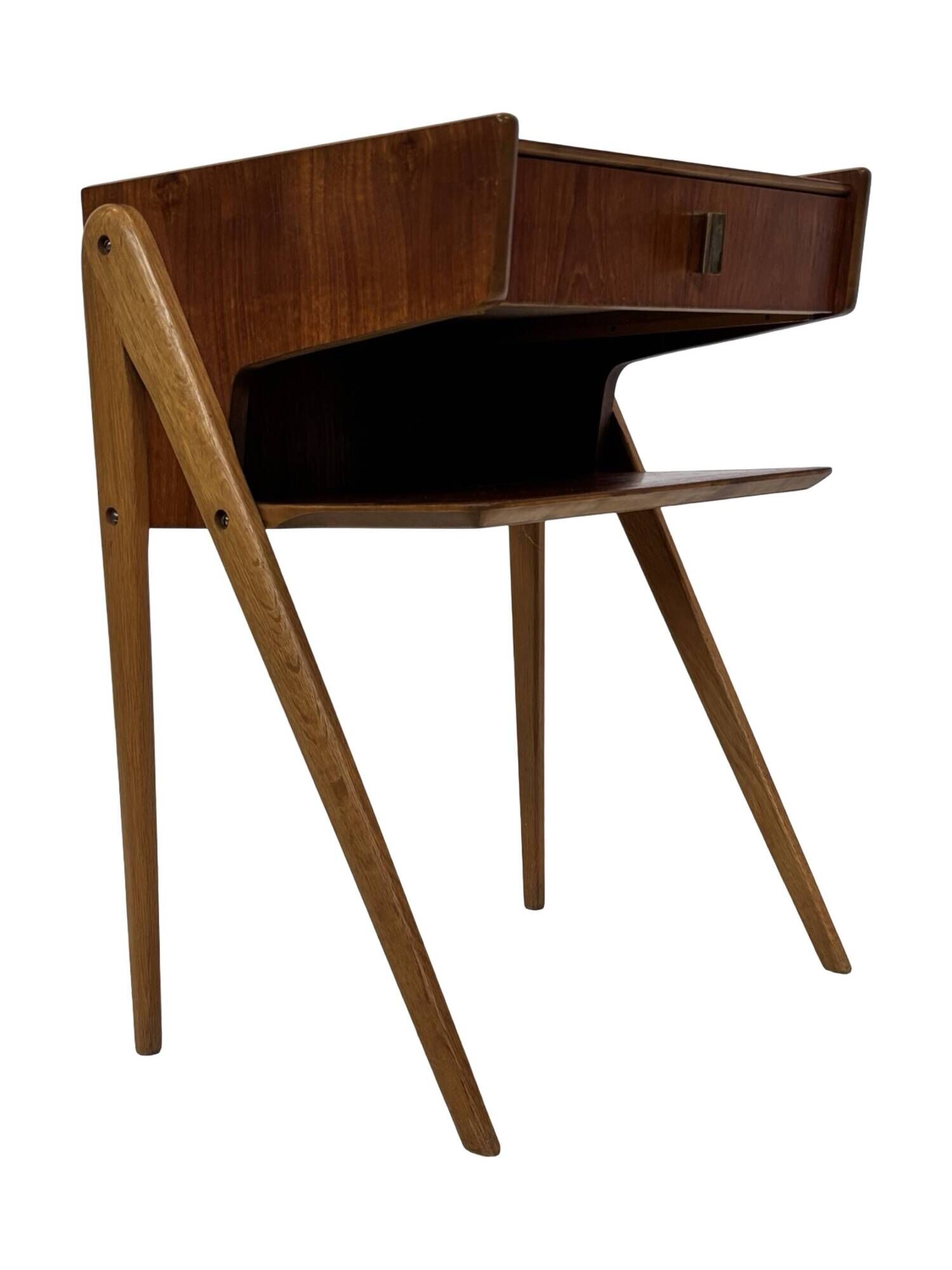Vintage Scandinavian teak side table/bedside table and 60's Design