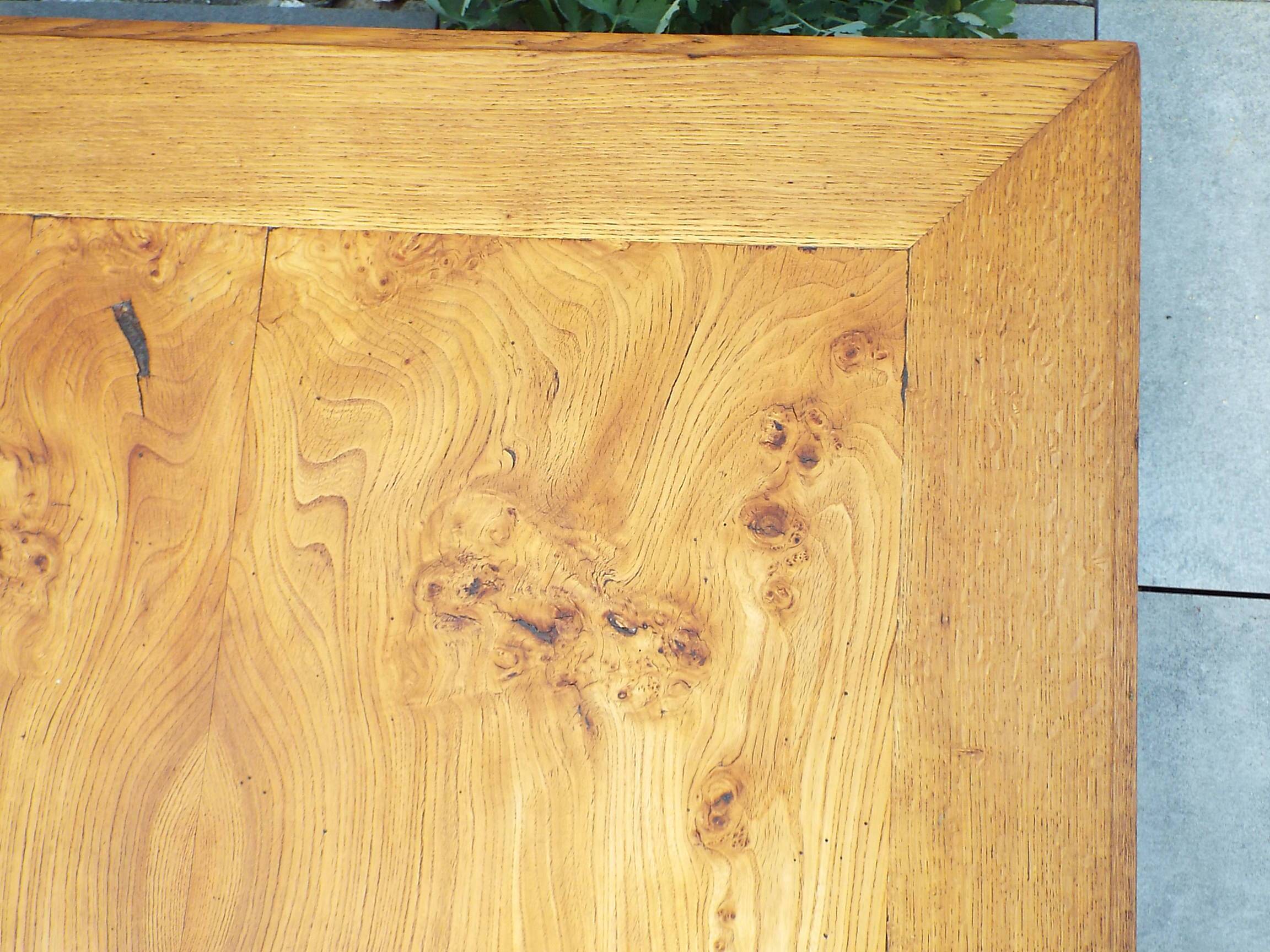 Square wooden coffee table