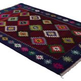 Tapis vintage fait main de style bohème 185x 290 cm