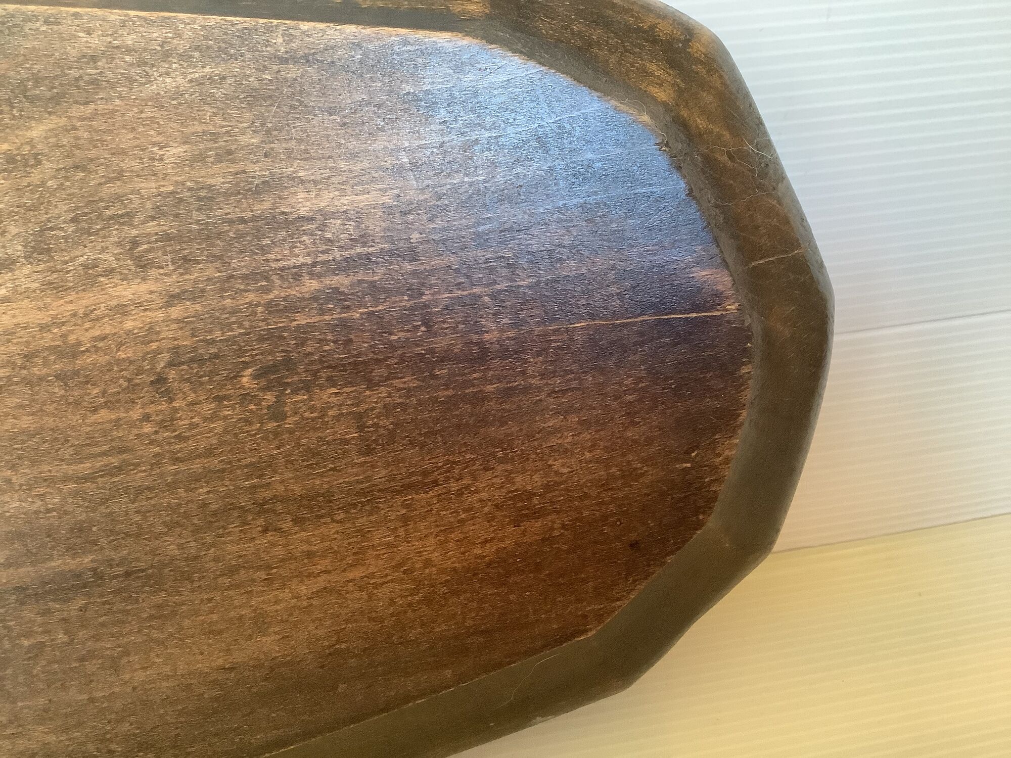 Carved wood dish ears of wheat give us our daily bread