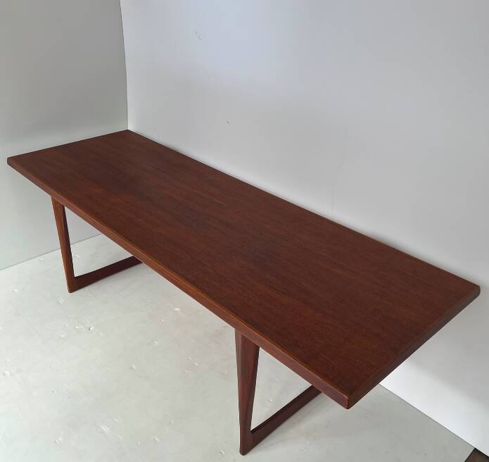 Large teak coffee table