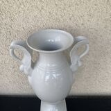 white porcelain amphora vase