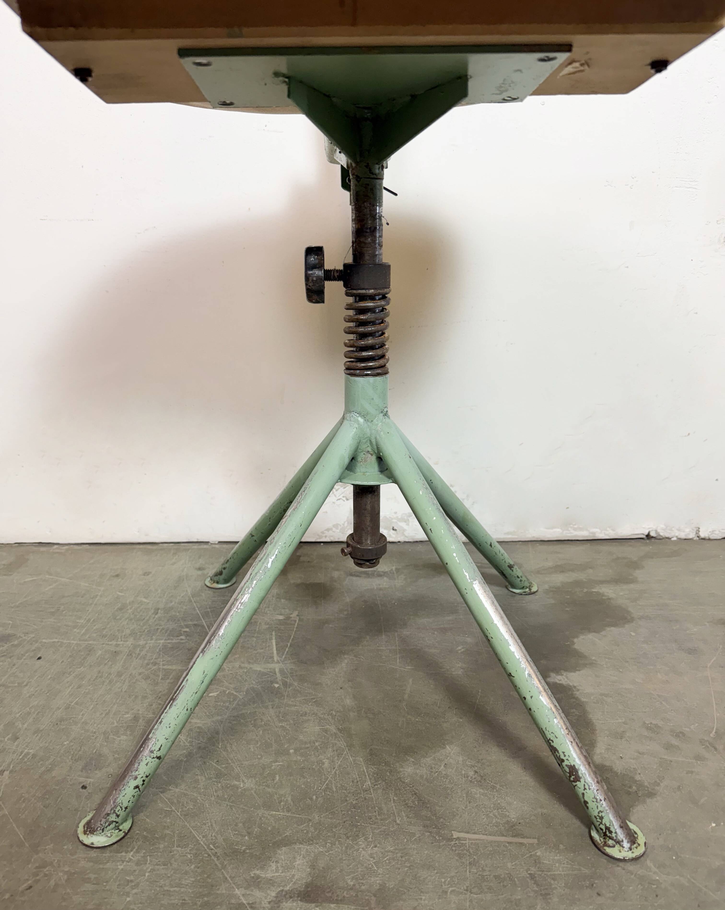 Green Industrial Workshop Chair, 1950s