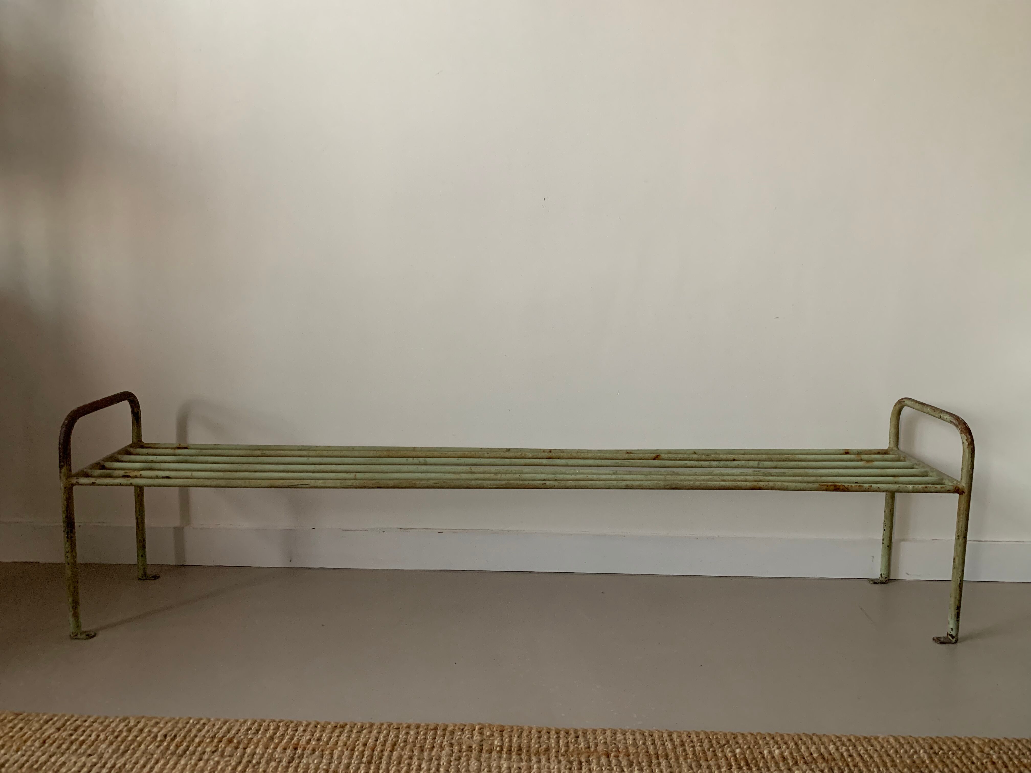 Antique metal bench