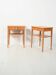Pair of Vintage Scandinavian bedside tables in beech