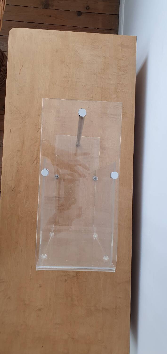 Plexiglass magazine holder David Lange