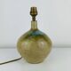 Vintage stoneware globe lamp