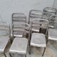 Série de six chaises Tolix patine graphite