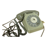 Vintage gray telephone