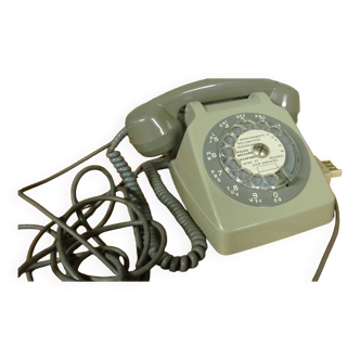 Vintage gray telephone