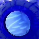 Impressive blue blown glass vase by Nicolas Morin.