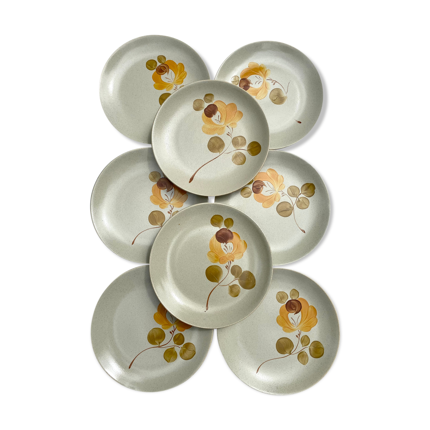 Flat plates in vintage sandstone Saint Amand
